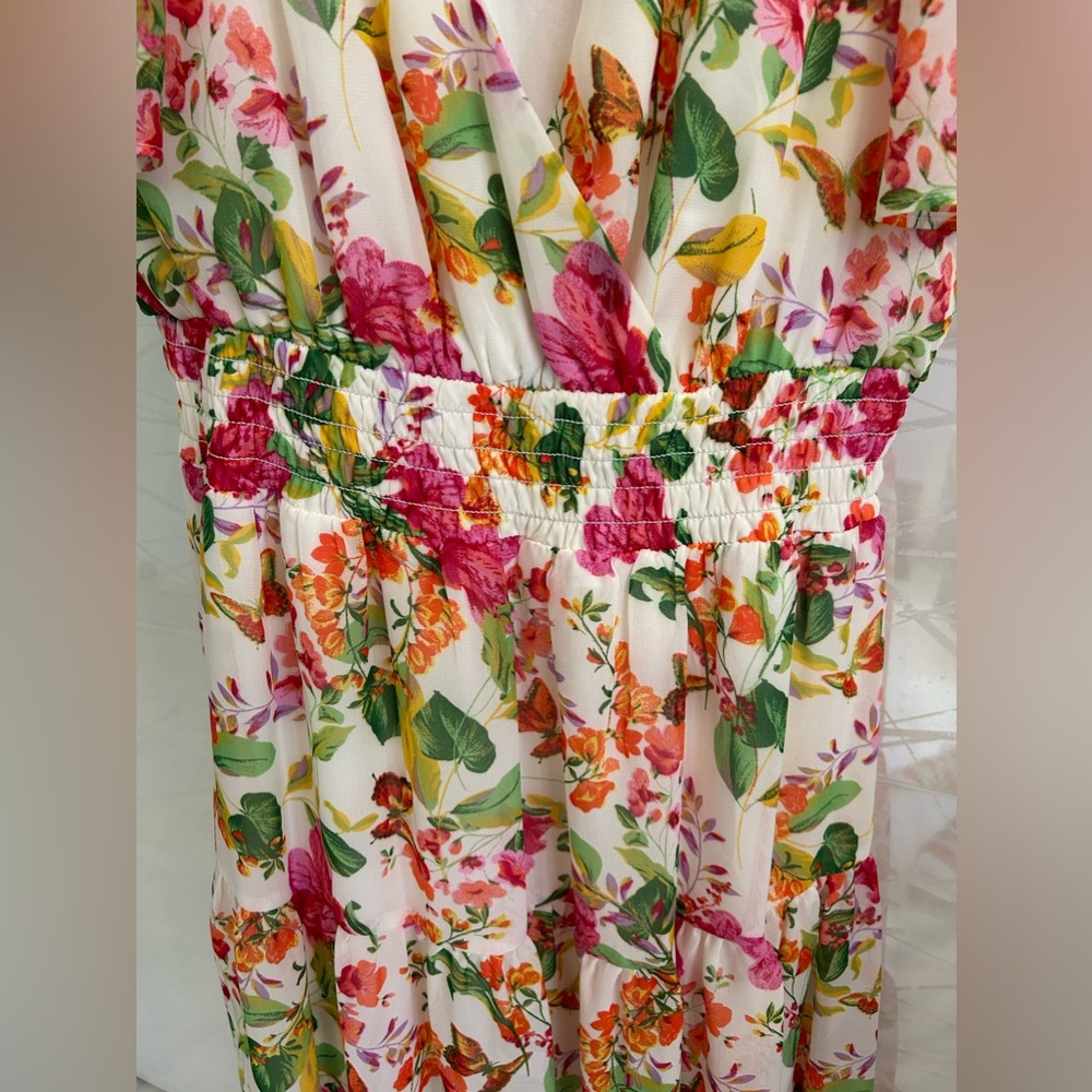 Maison Tara waistband midi dress🩷 - Picture 2 of 12